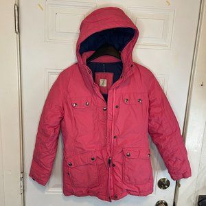 Lands End Pink Heavy Winter Coat Jacket Girls Size Medium